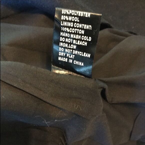 𝅺BLACK Oversized Coat with Toggle Closure - Picture 8 of 8